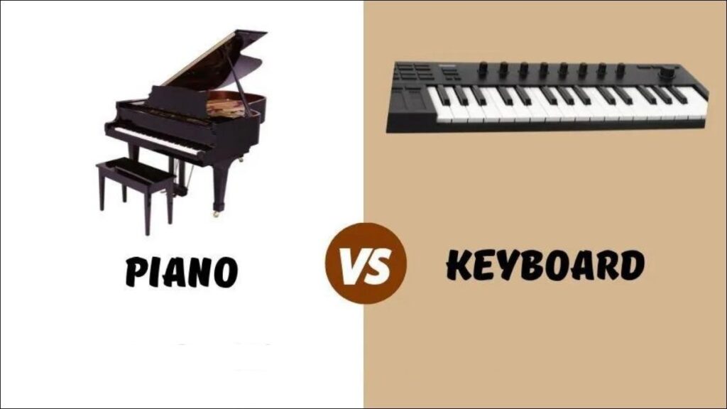 Sound Production of A Piano And A Keyboard