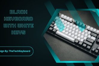 Black Keyboard With White Keys